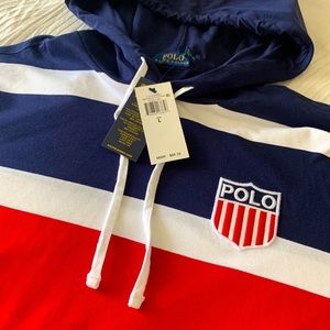 Polo Ralph Lauren Kswiss Hoodie sz L NWT